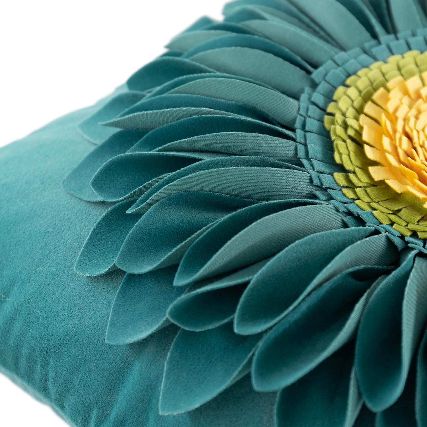 VG|green-teal-green|3D Sunflowers Throw Pillow Cover Wine Red