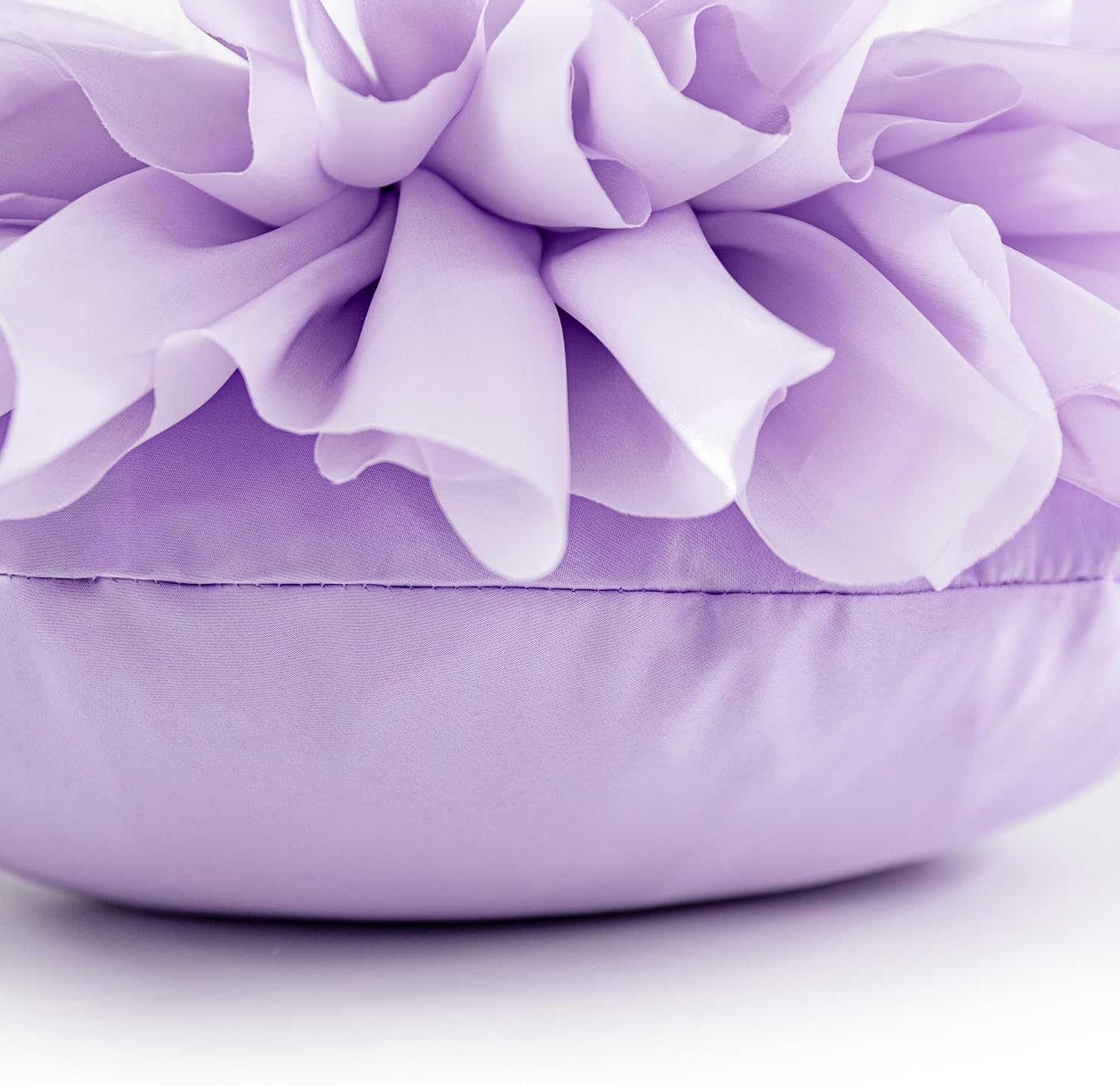VG|lavender|Decorative 3D Flower Shaped Throw Pillow