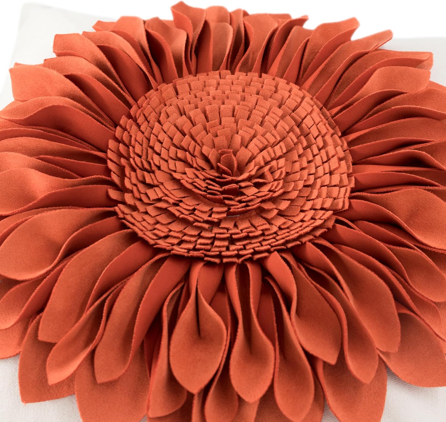 VG|yellow-pumpkin-orange-beige-canvas|3D Sunflowers Throw Pillow Cover Wine Red