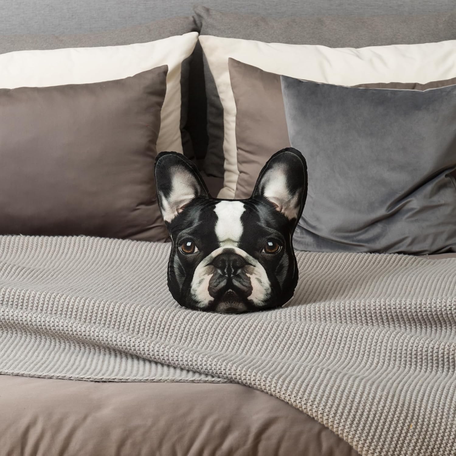 3D Dog Throw Pillow Cute Cushion Decorative Animal Pillow for Bed Sofa Living Room Chair Couch
