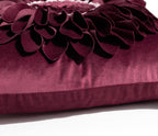 VG|red-wine-red|3D Sunflowers Throw Pillow Cover Wine Red