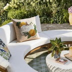 VG|beige|Fall Floral Pumpkin Embroidered Throw Pillow Cover