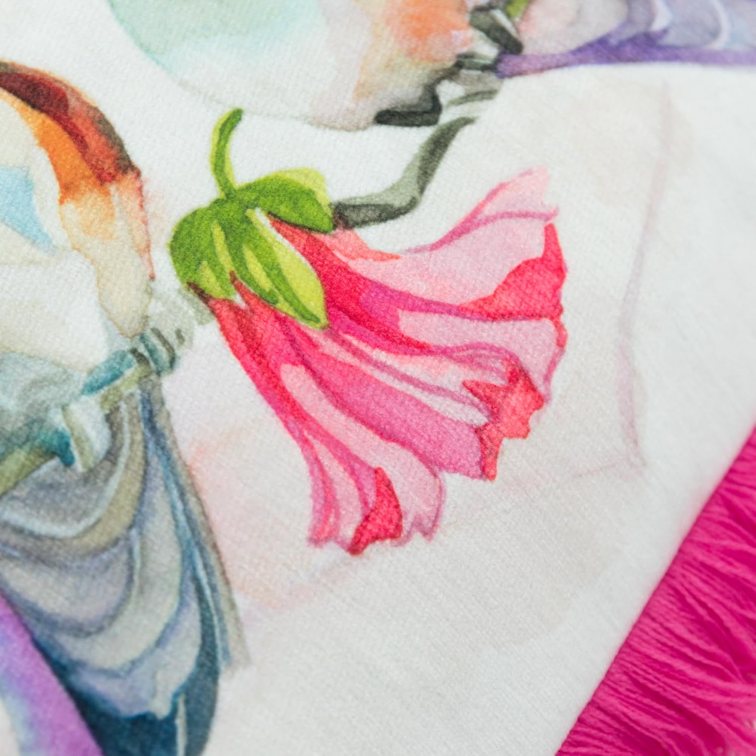VG|hot-pink-hummingbird-2|ove irds Throw Pi ow Cover ue Green