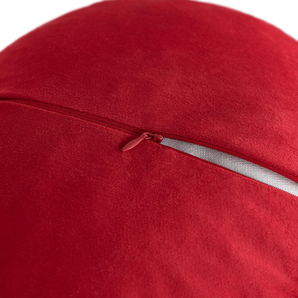 VG|red|3D Flower Throw Pillow Cover