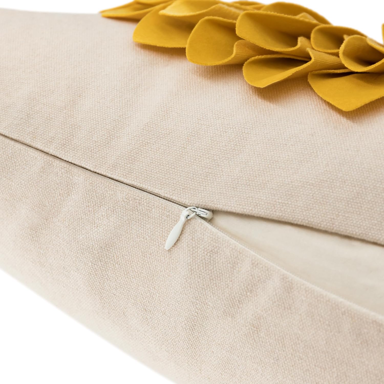 VG|yellow-yellow-beige-canvas|3D Sunflowers Throw Pillow Cover Wine Red