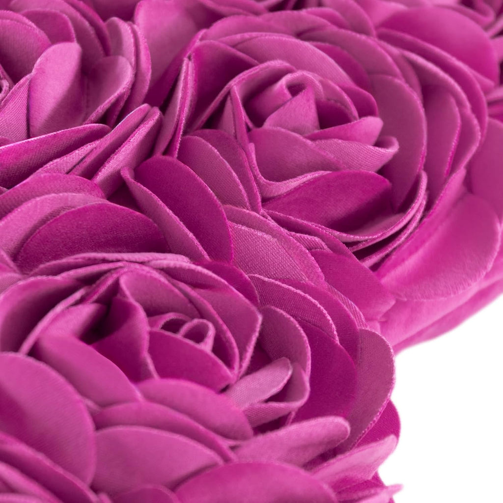 VG|hot-pink|Heart Flower Throw Pillow Covers