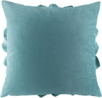 VG|teal-green|3D Flower Throw Pillow Covers