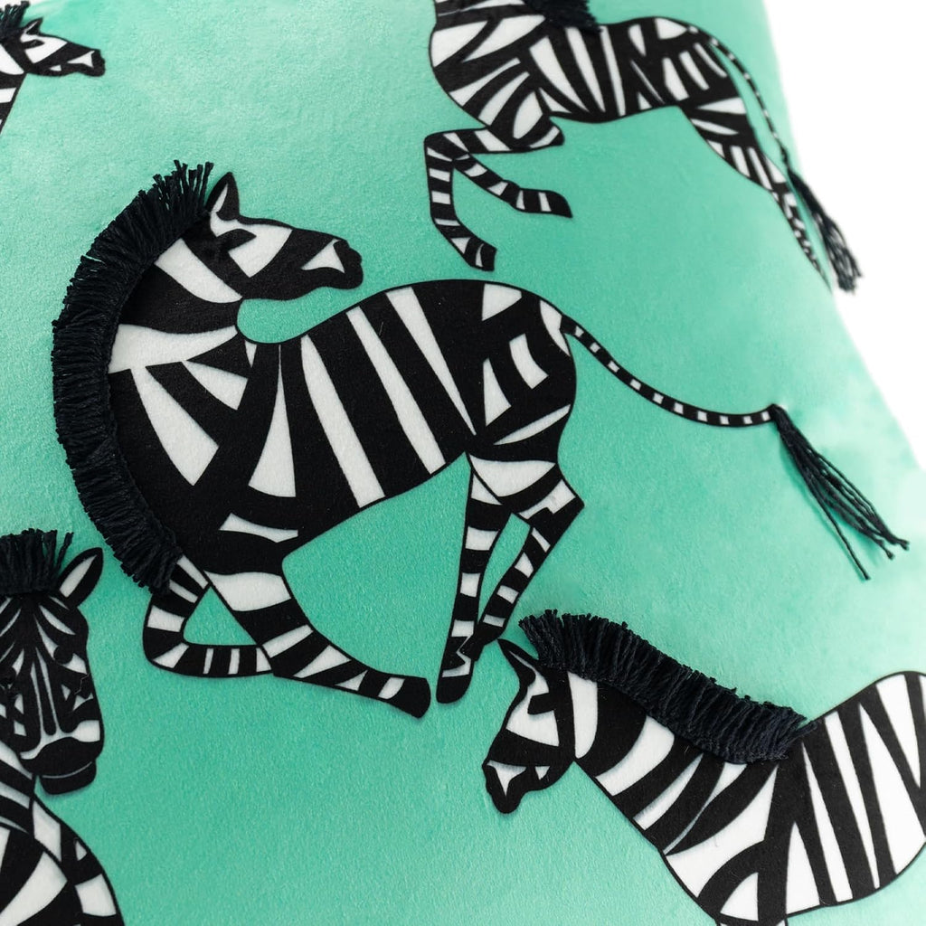 VG|mint-green|Printing Zebra Throw Pillow Cover