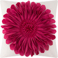 VG|red-rose-red-beige-canvas|3D Sunflowers Throw Pillow Cover Wine Red