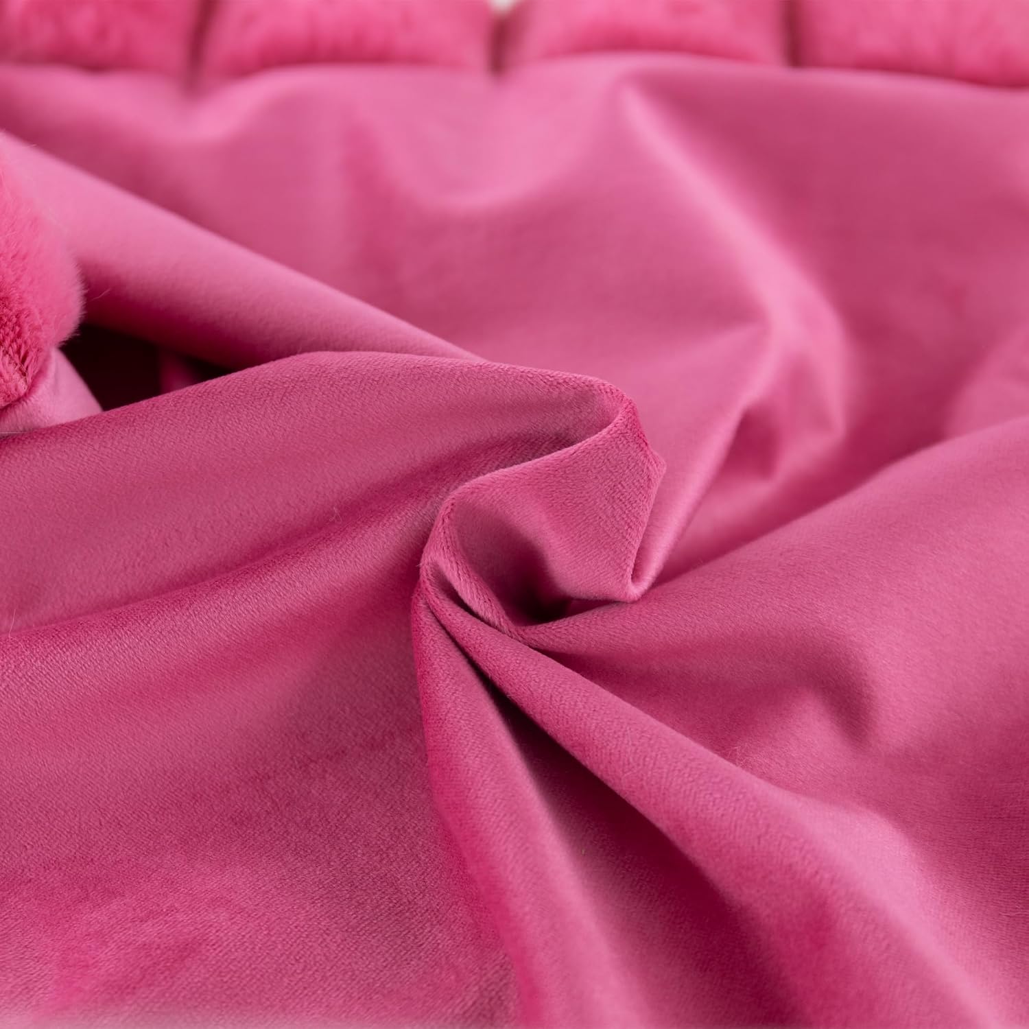 VG|rose-red|Solid Throw Pillow Cover , Velvet