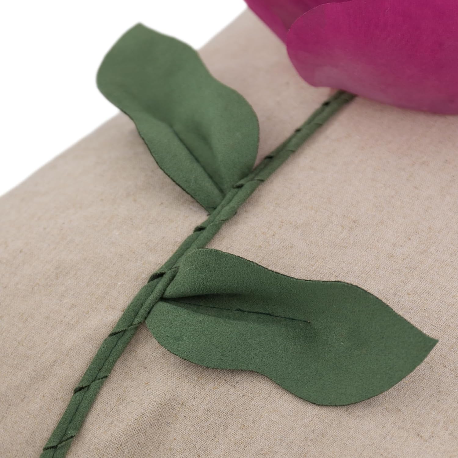 VG|rose-red|Yarn Rose Throw Pillow Cover