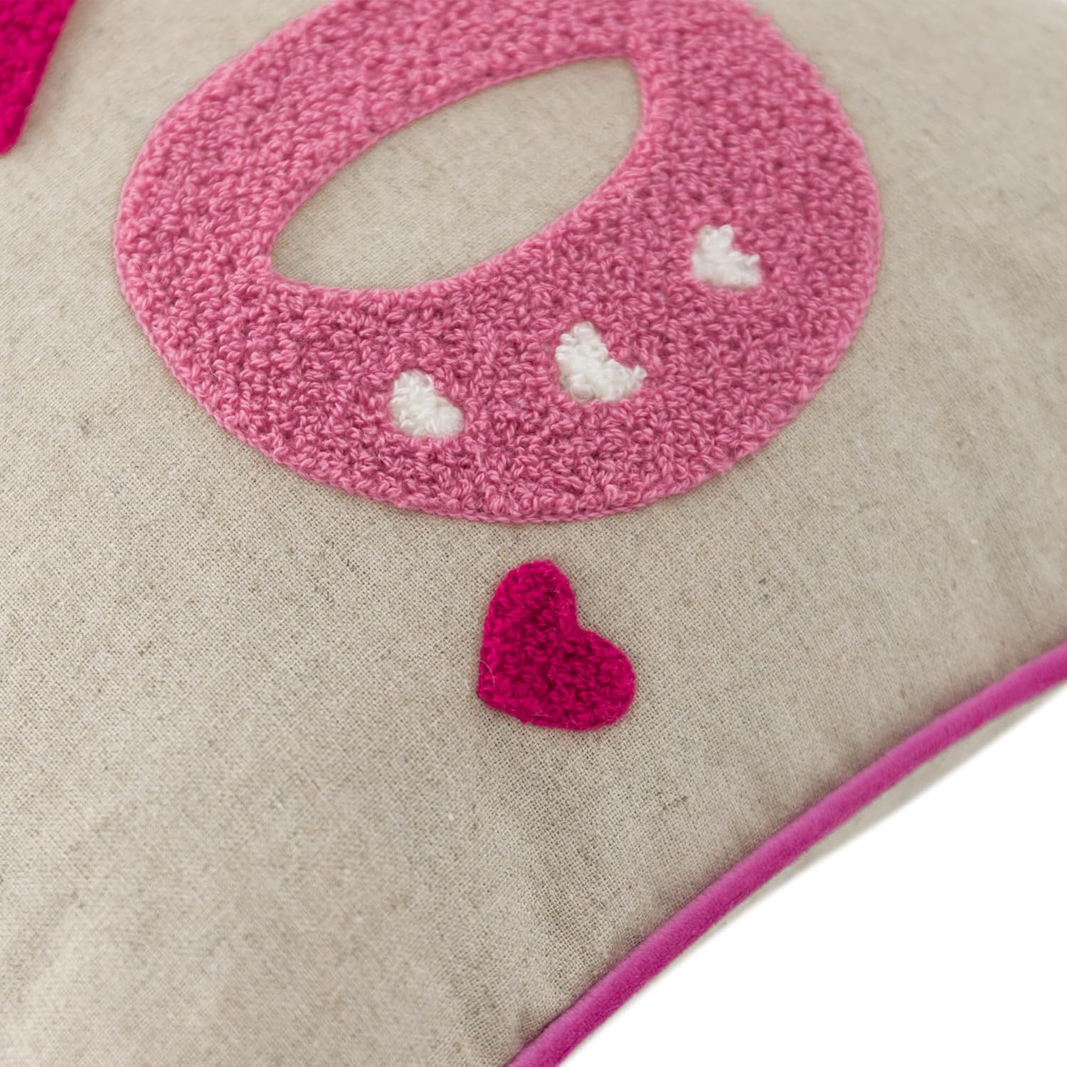 Embroidery XOXO Throw Pillow Cover Valentine's Day Cushion Cover Decorative Pillow Case for Sofa Couch Chair Bed Home Living Room