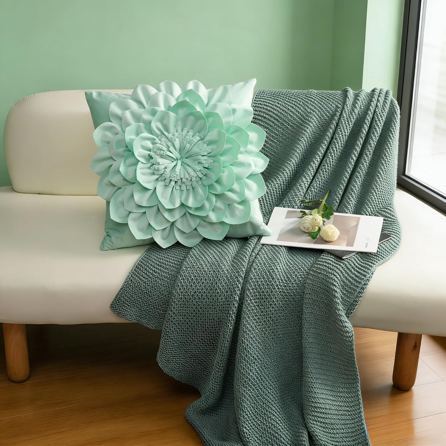 VG|mint|3D Flower Throw Pillow Covers