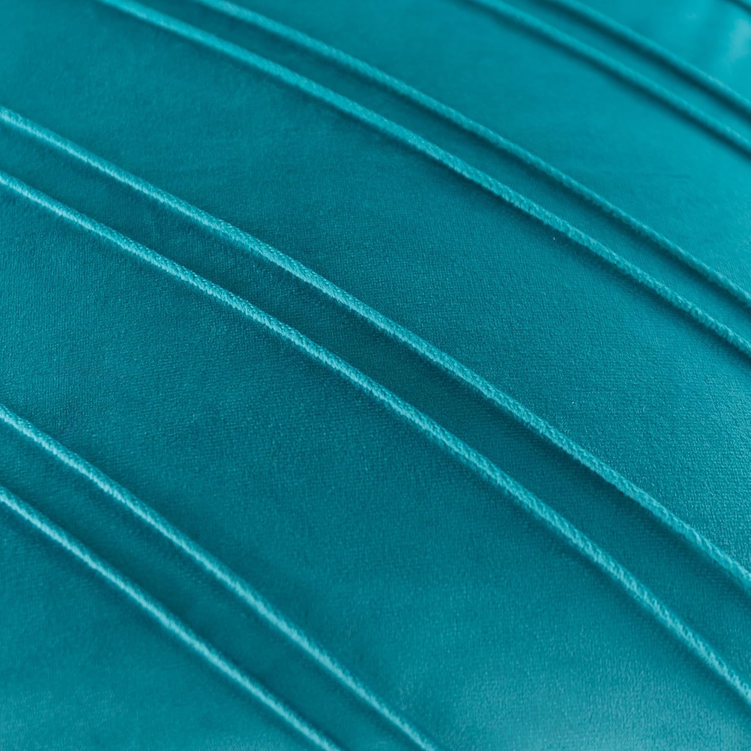 VG|teal|Soft Velvet Decorative Throw Pillow Cover Square Diagonal Stripes Design Pillowcase