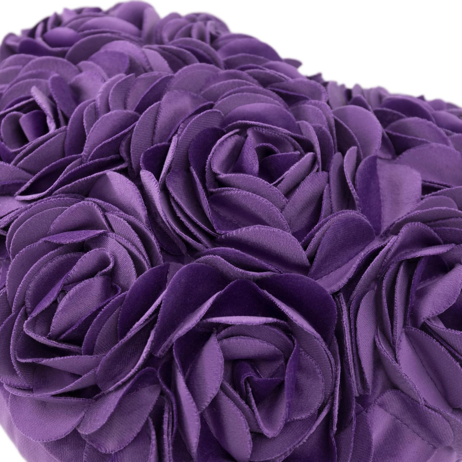 VG|purple|Heart Flower Throw Pillow Covers