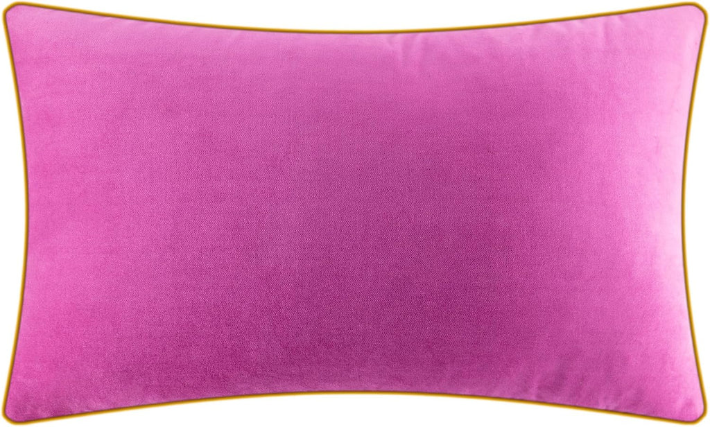 VG|hot-pink|Leopard Print Throw Pillow Cover Decorative Velvet Cushion with Gold Foil Printing for Bed Couch Chair Car