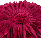 VG|red-rose-red-beige-canvas|3D Sunflowers Throw Pillow Cover Wine Red