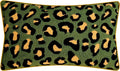 Embroidered Decorative Throw Pillow Cover - Leopard