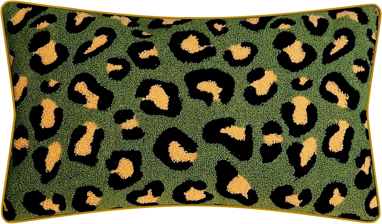 Embroidered Decorative Throw Pillow Cover - Leopard