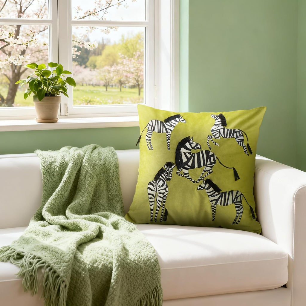 Printing Zebra Throw Pillow Cover
