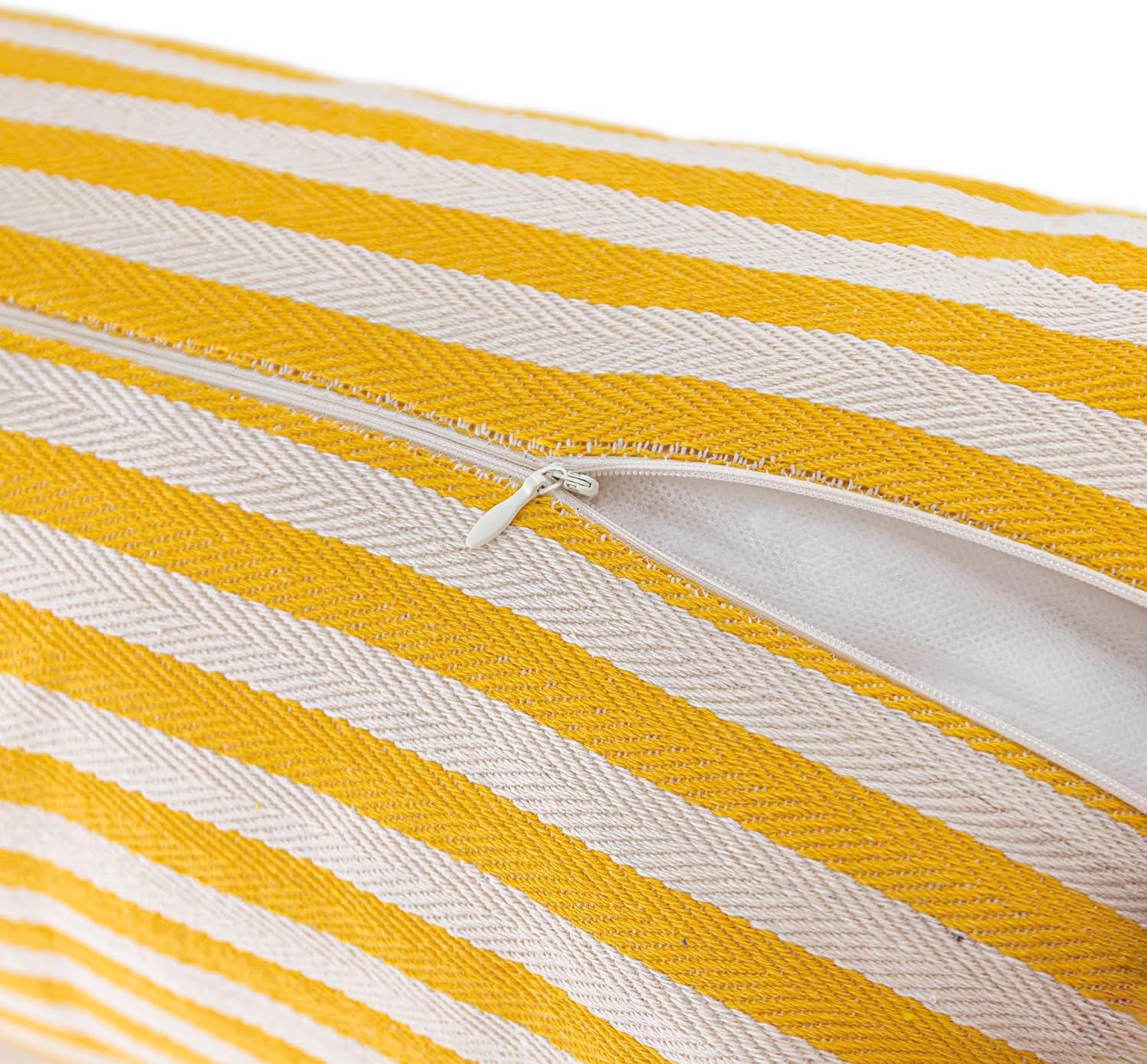 VG|yellow|Handmade Lace Lumbar Throw Pillow Cover