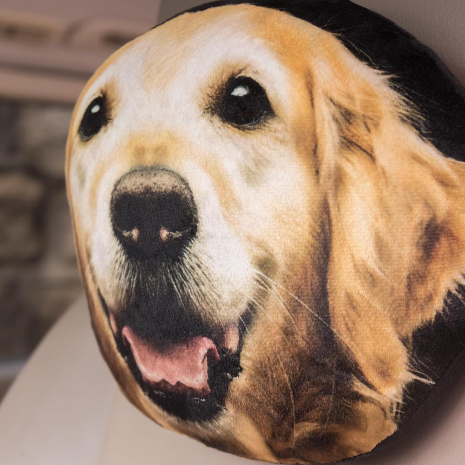 3D Dog Car Neck Pillow Decorative Animal Car Headrest Neck Support for Travel Home Office