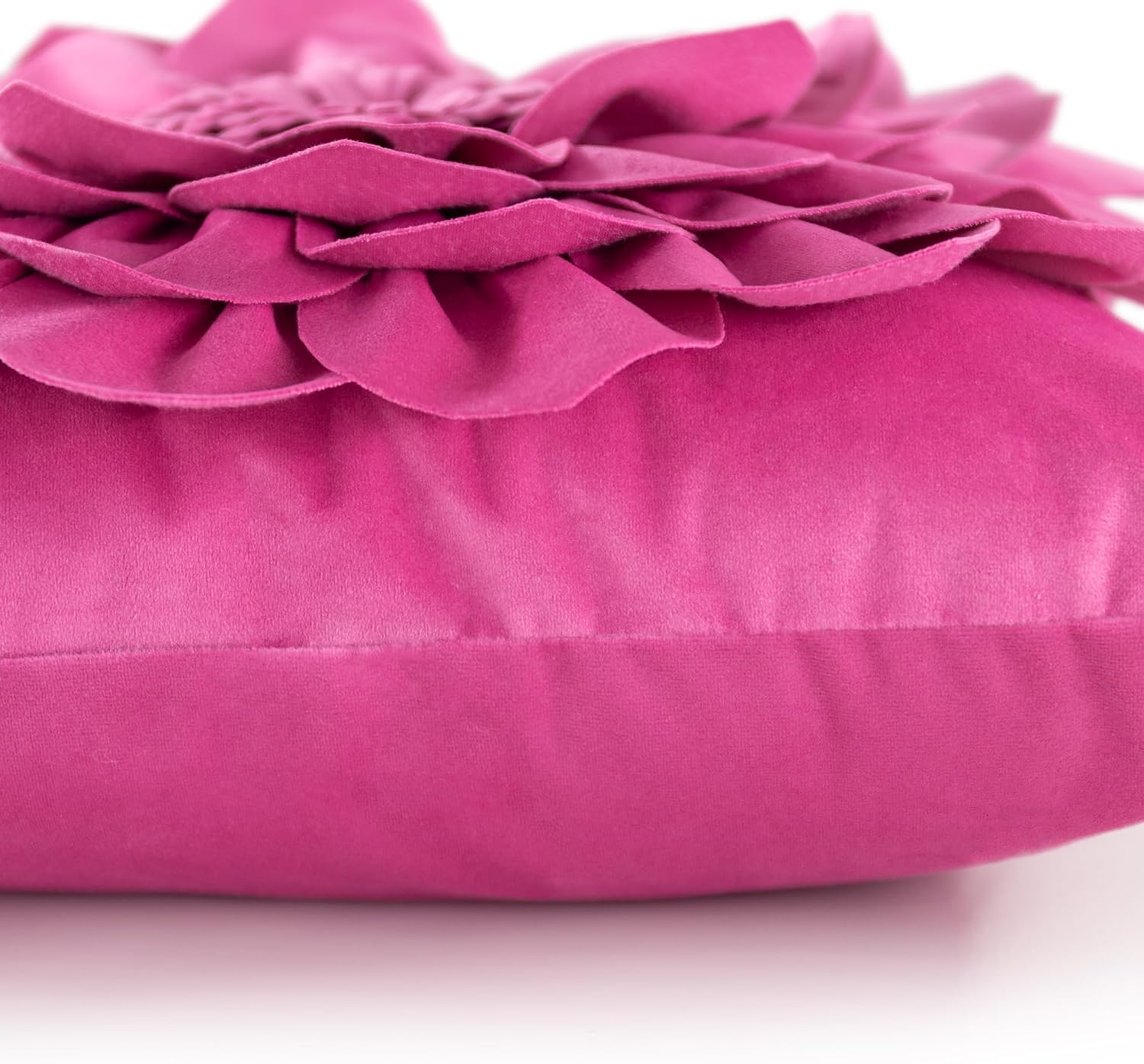 VG|fuchsia|3D Flower Throw Pillow Covers