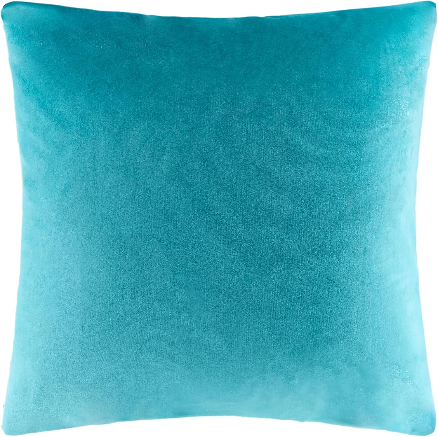 VG|teal|Soft Velvet Decorative Throw Pillow Cover Square Diagonal Stripes Design Pillowcase