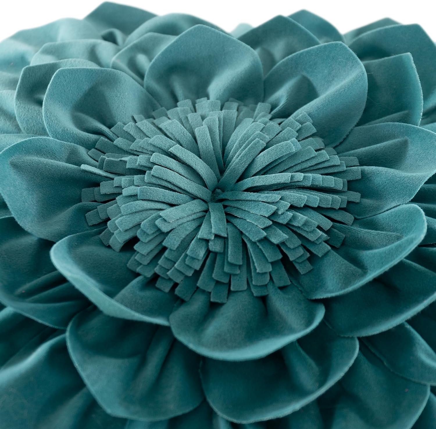 VG|teal-green|3D Flower Throw Pillow Covers
