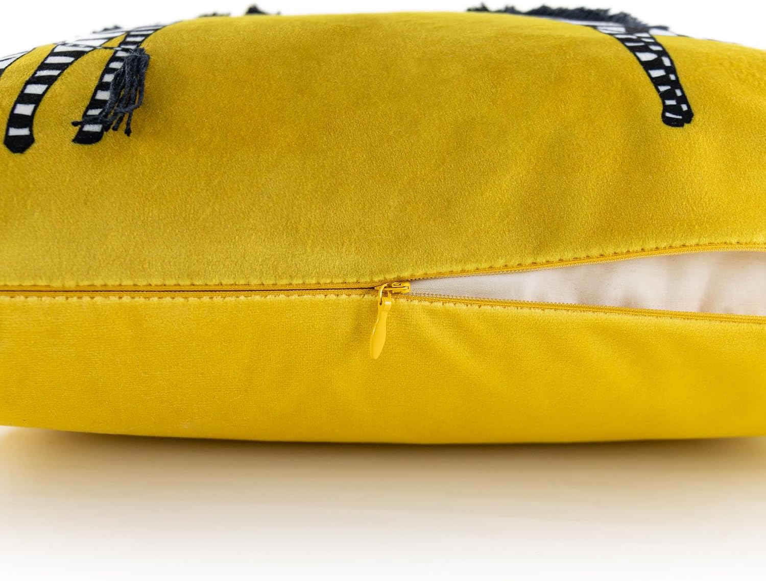 VG|yellow|Printing Zebra Throw Pillow Cover