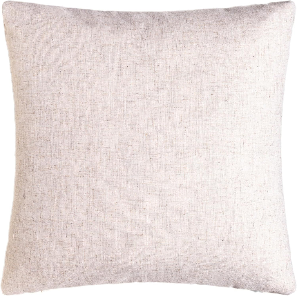 VG|beige|Fall Floral Pumpkin Embroidered Throw Pillow Cover
