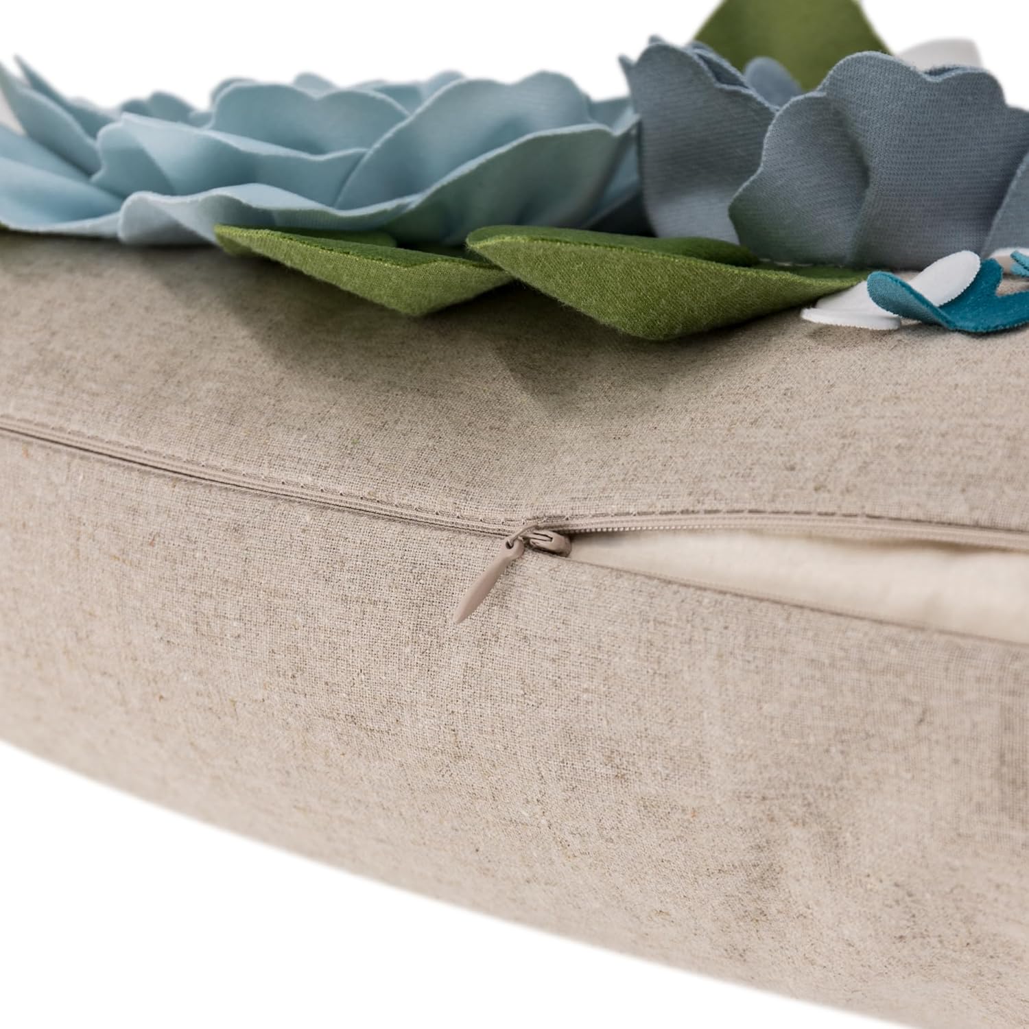 VG|a-blue|3D Flower Throw Pillow Cover