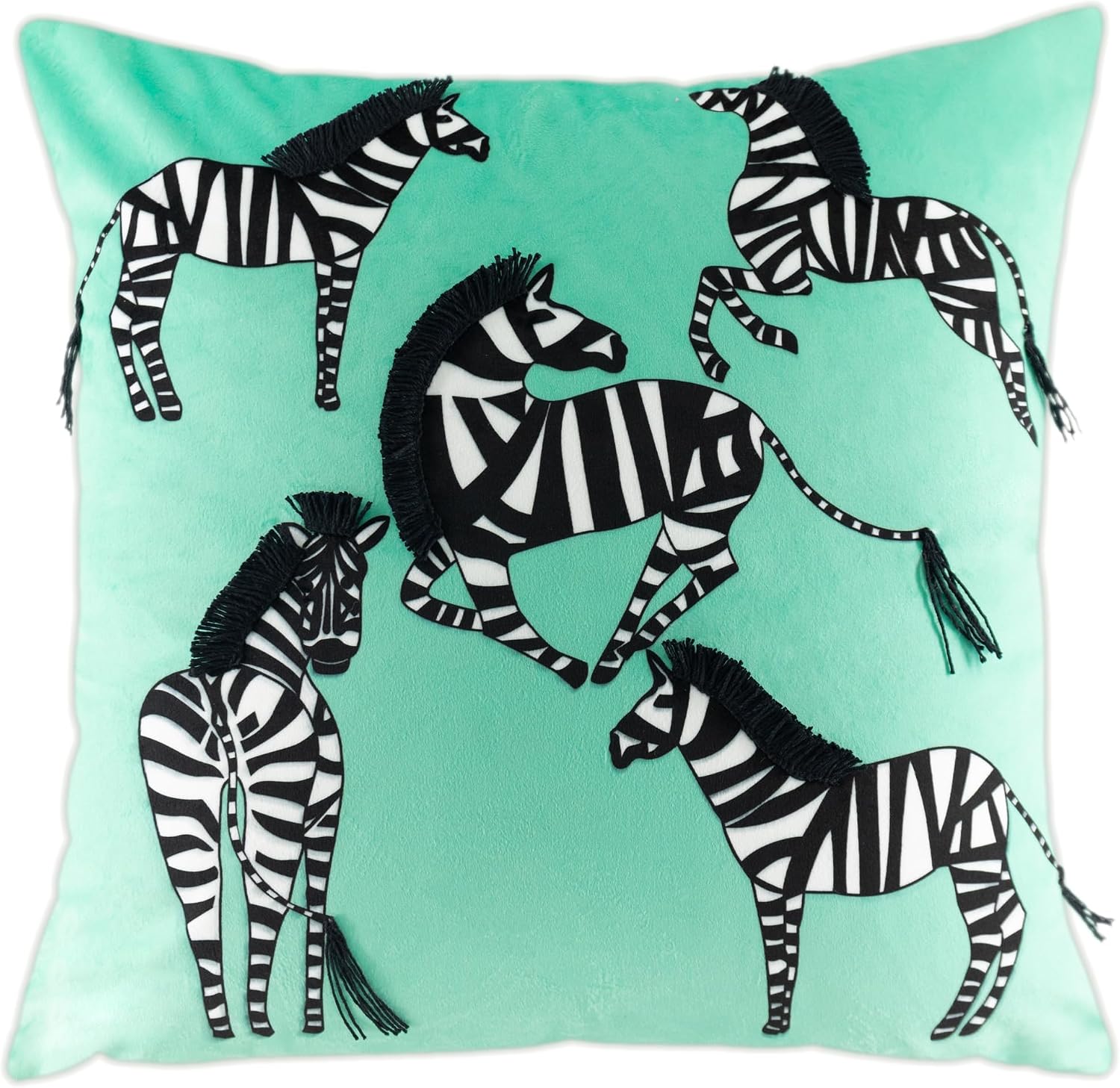 VG|mint-green|Printing Zebra Throw Pillow Cover