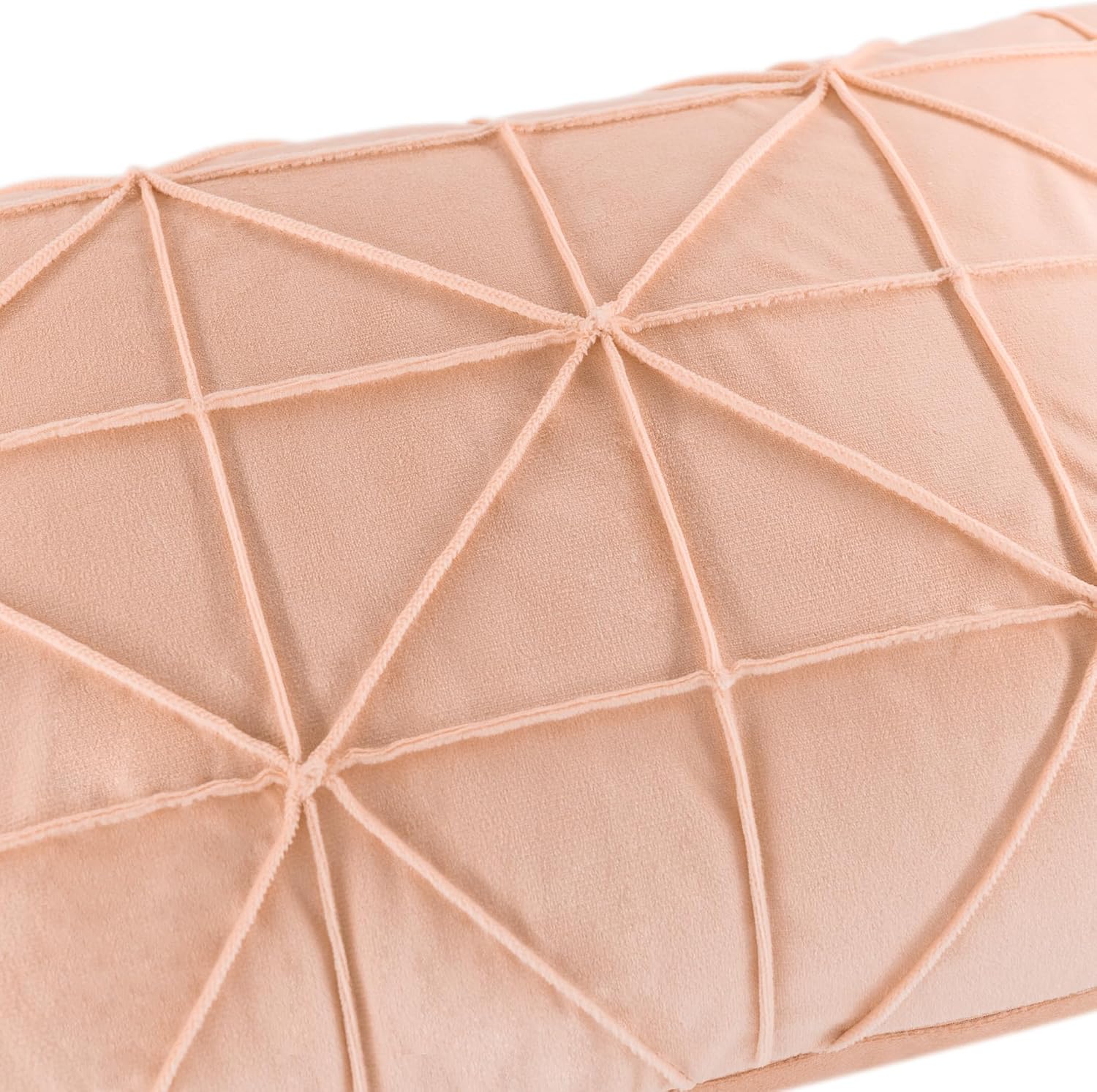 VG|peach-pink|Velvet Pillow Cover