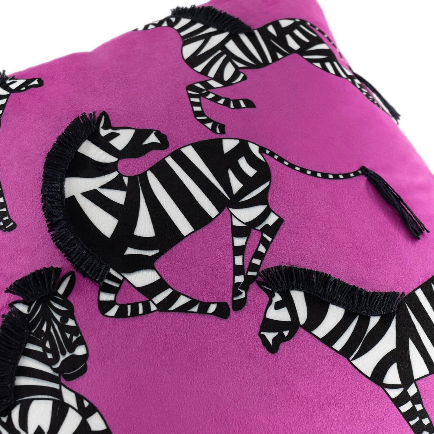 VG|rose-red|Printing Zebra Throw Pillow Cover