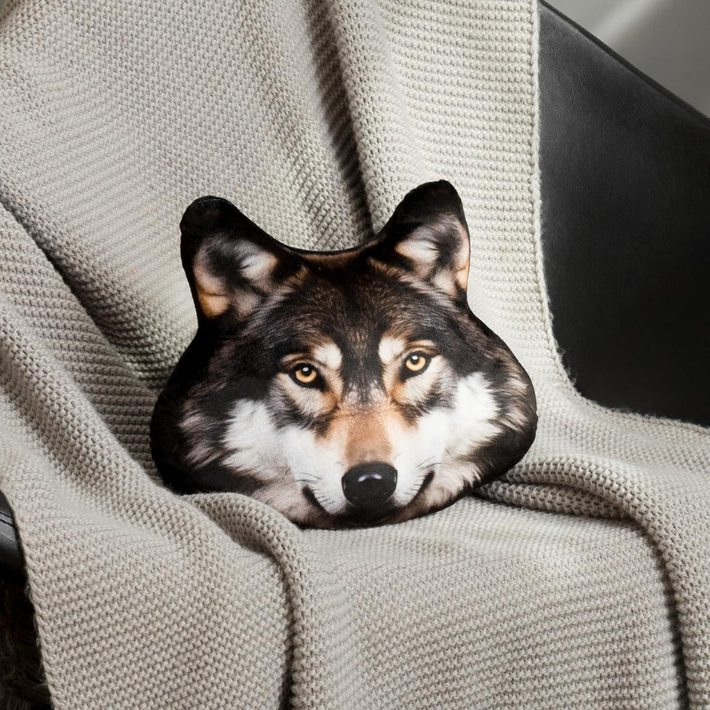 3D Dog Throw Pillow Cute Animal Pillow Decorative Cushion for Sofa Bedroom Couch Chair