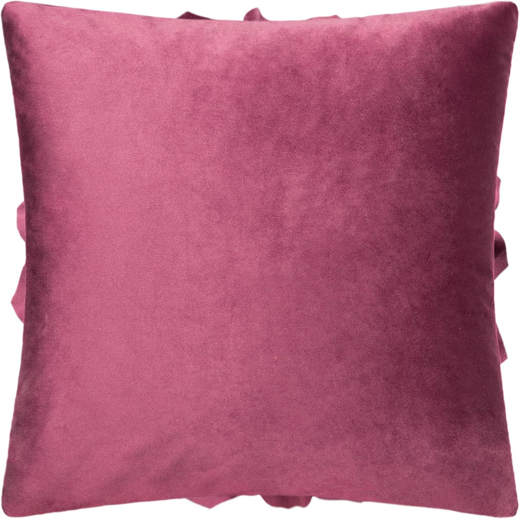 VG|wine-red|3D Flower Throw Pillow Covers