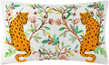 Embroidered Leopard Decorative Throw Pillow Cover - Default Title