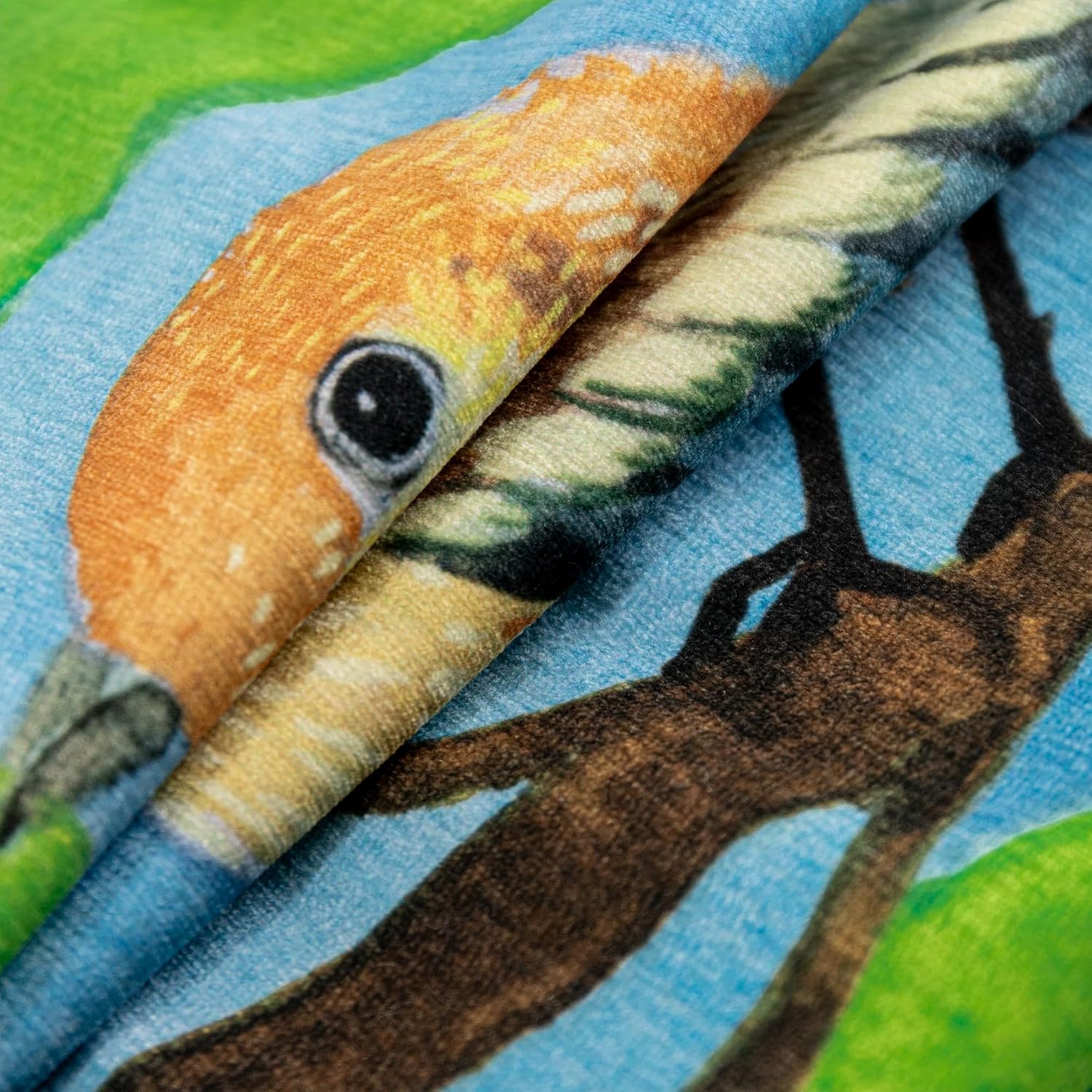 VG|orange-bird|Square Throw Pillow Cover