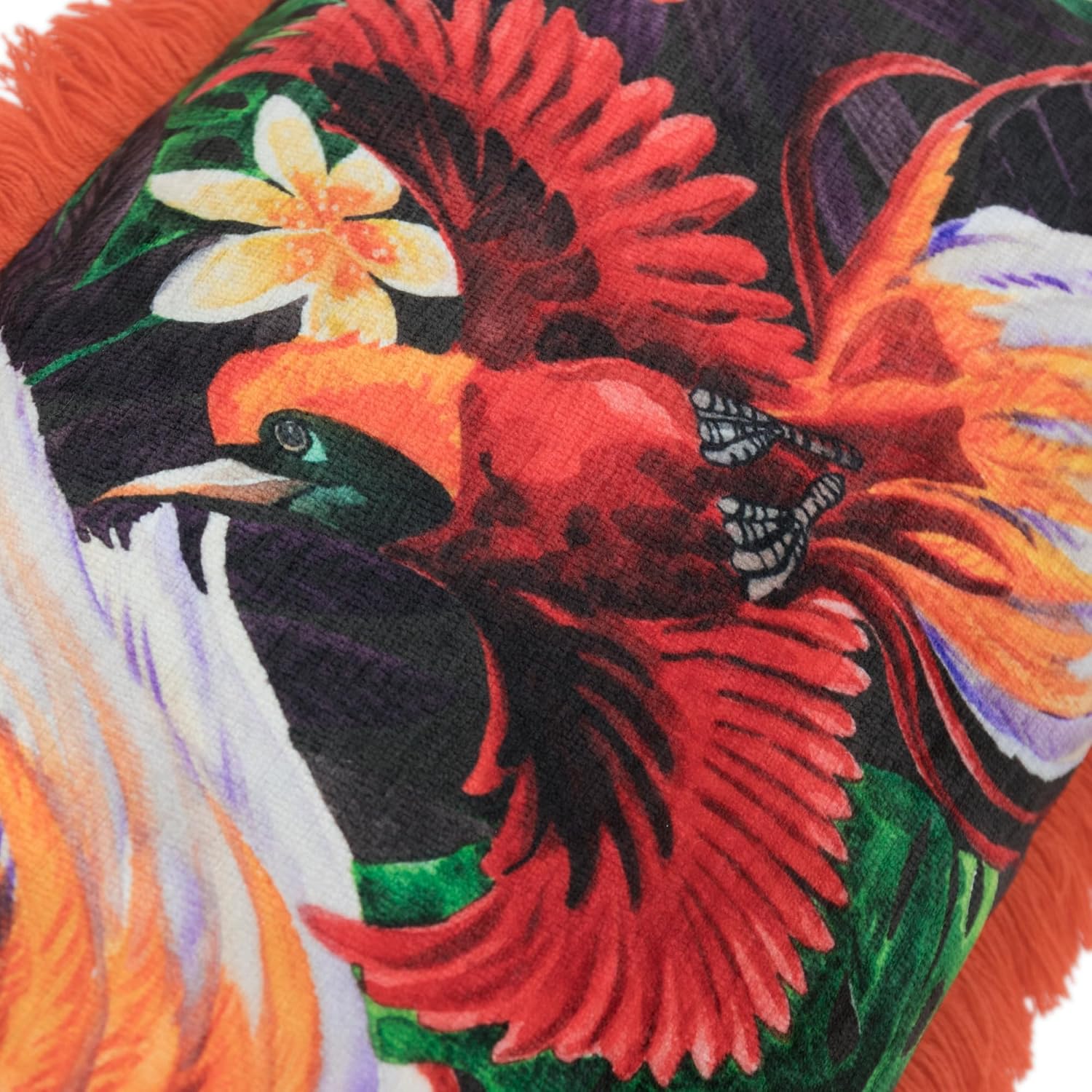 VG|red|Parrot Throw Pillow Cover Soft Pillow Case Decorative Cushion Cover for Sofa Couch Chair Bed Living Room