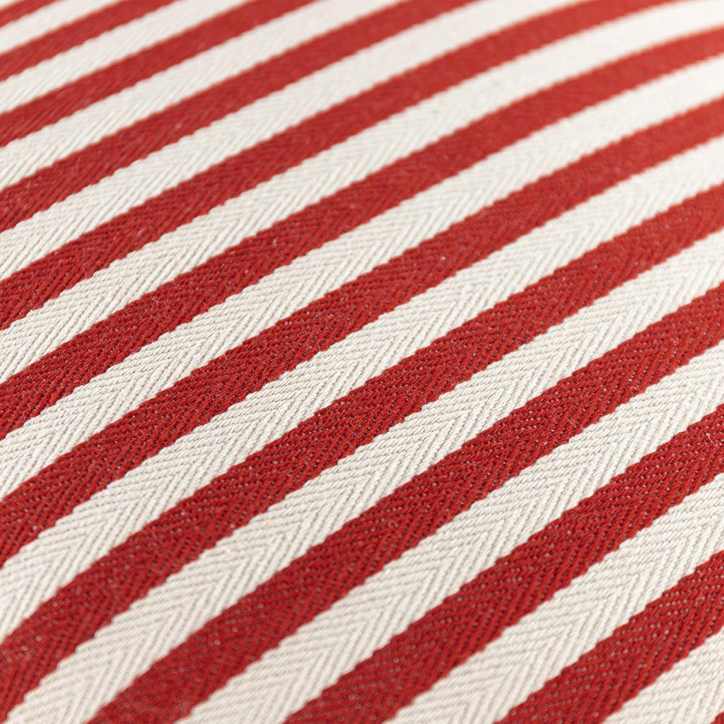 Lace Red Stripes Throw Pillow Cover