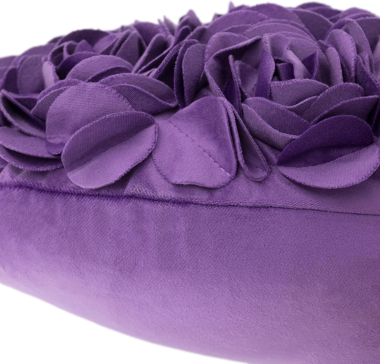VG|purple|Heart Flower Throw Pillow Covers
