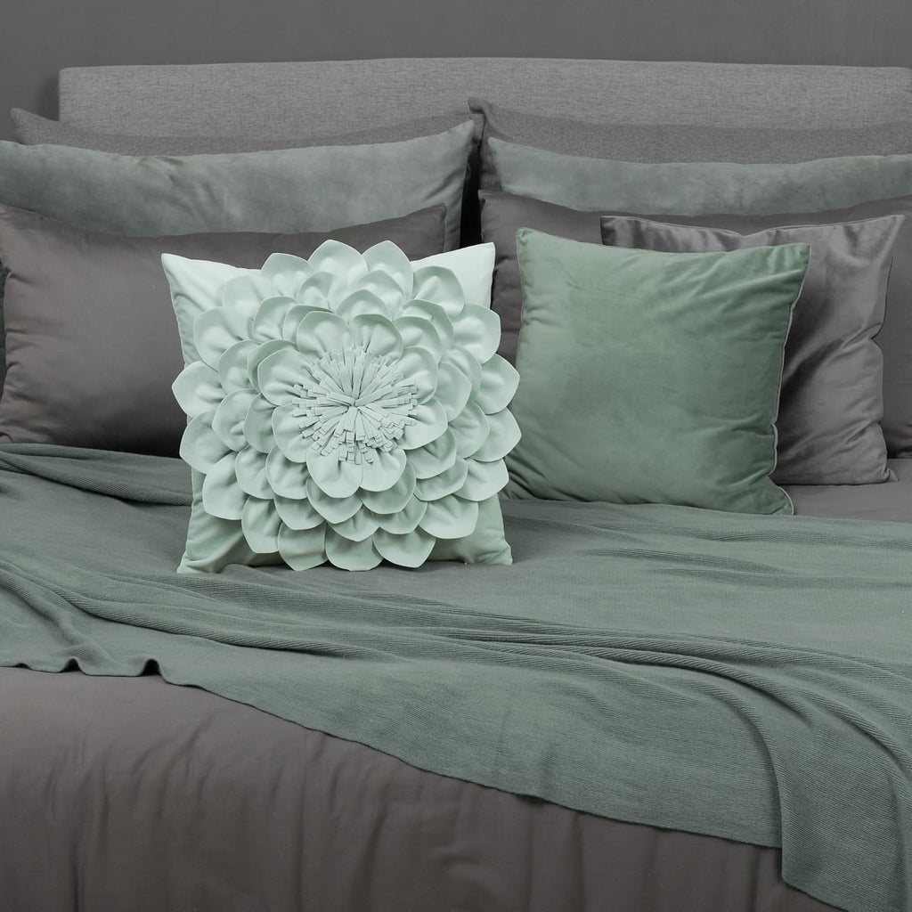 VG|applegreen|3D Flower Throw Pillow Covers