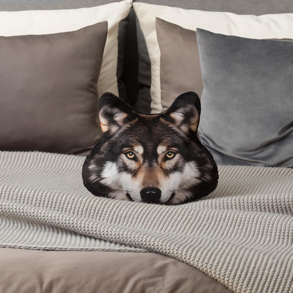 3D Dog Throw Pillow Cute Animal Pillow Decorative Cushion for Sofa Bedroom Couch Chair