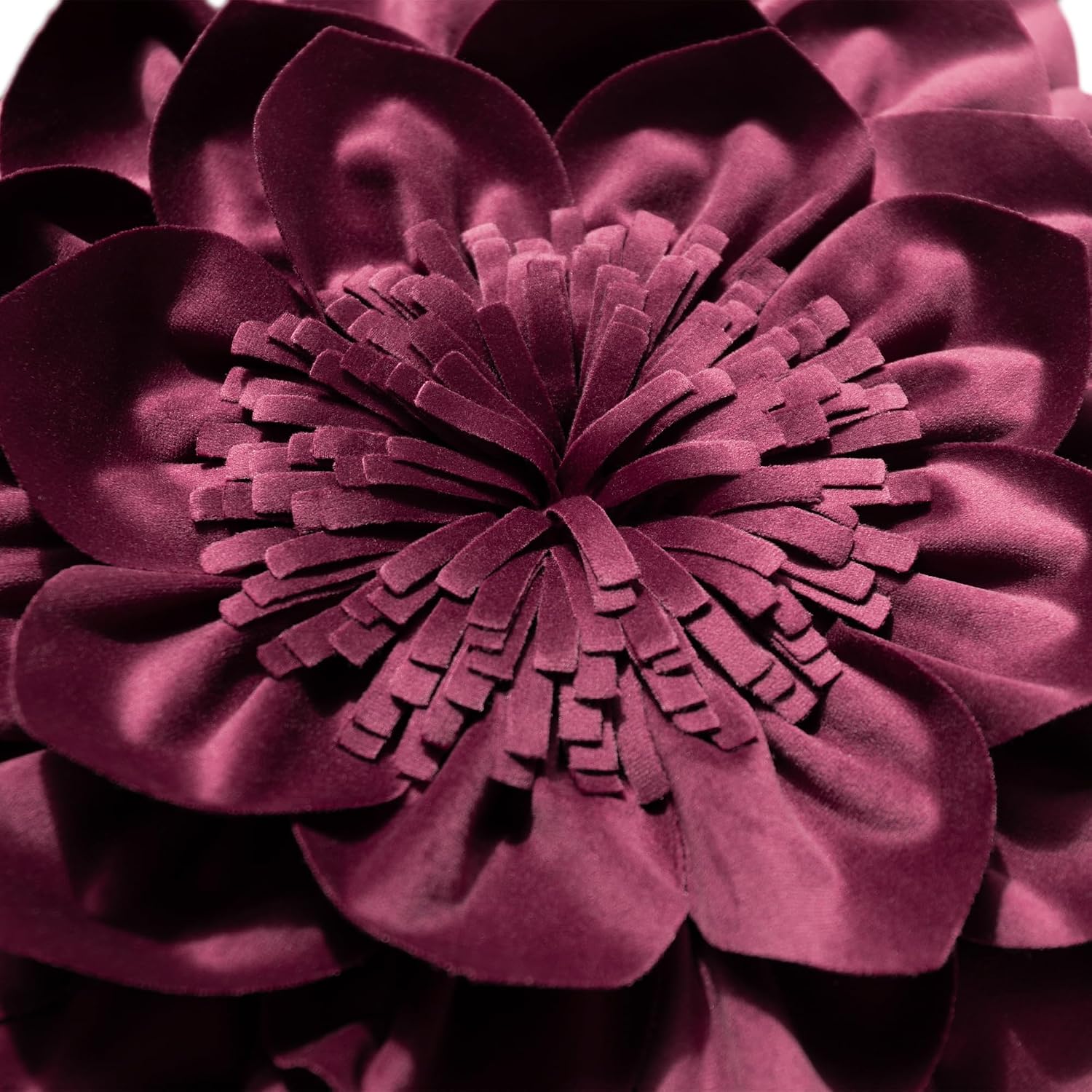VG|wine-red|3D Flower Throw Pillow Covers