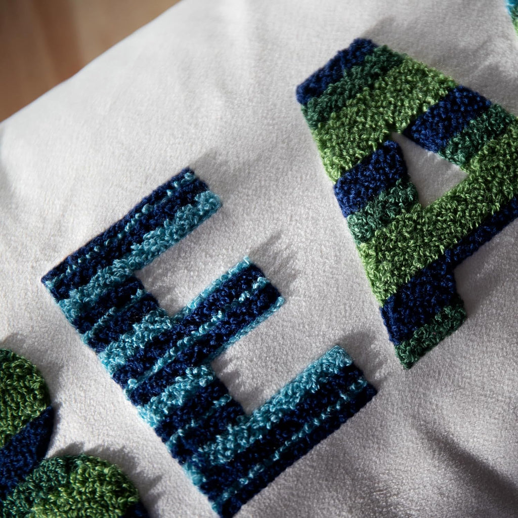 VG|beach|Embroidered Decorative Throw Pillow Cover