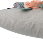 VG|3dflower-d-peach-pink|Decorative 3D Flower Throw Pillow Covers