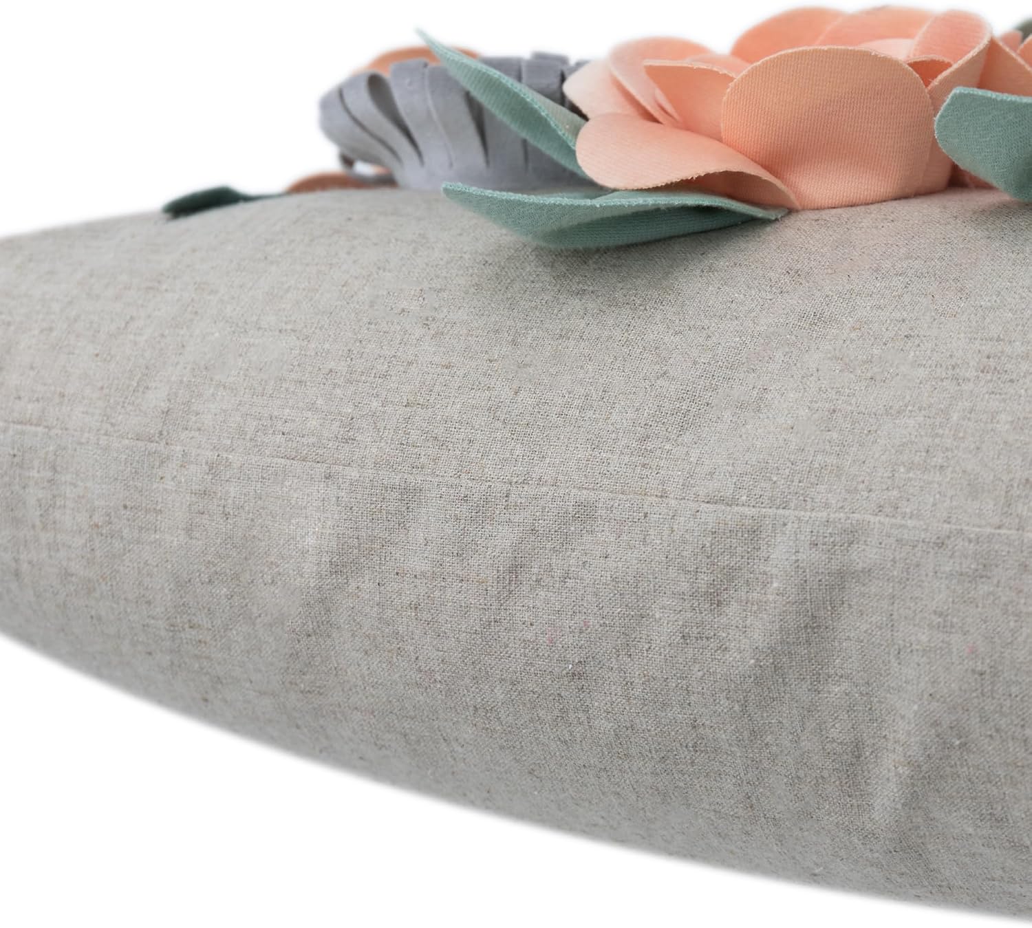 VG|3dflower-d-peach-pink|Decorative 3D Flower Throw Pillow Covers