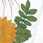 VG|white|Fall Floral Pumpkin Embroidered Throw Pillow Cover