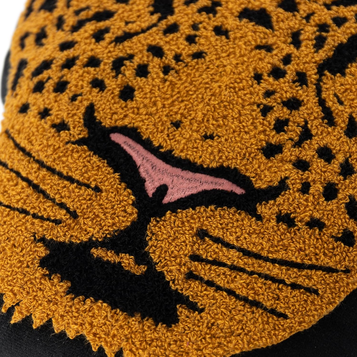 3D Leopard Face Shaped Throw Pillow, Embroidered Animal Decorative Cushion